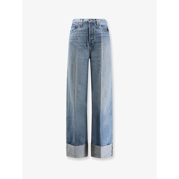 RE/DONE Denim - Re/Done Women Jeans With Raw Cut Cuff